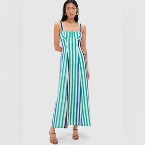 Emporio Sirenuse Vibrant Striped Ikat Dress
